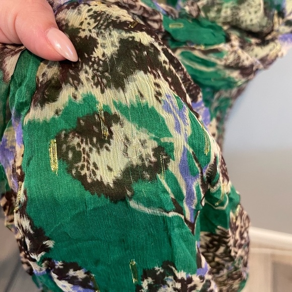 Anthropologie Ruffled V-Neck Maxi Dress - Picture 12 of 15